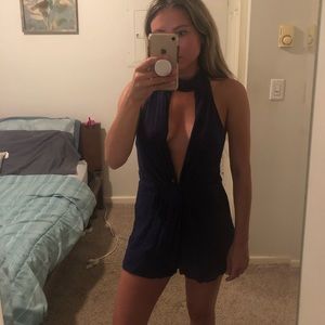 Brand New WT navy romper — size medium
